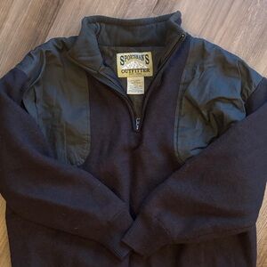 Men's Black Sweater with Zipper